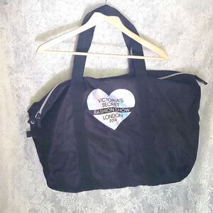 Victoria Secret 2014 Longon Fashion Show Nylon Tote Bag, Black. Large